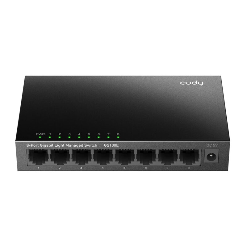 Switch Gigabit 8 Portas Gerenciável Web Vlan Metal Gs108e