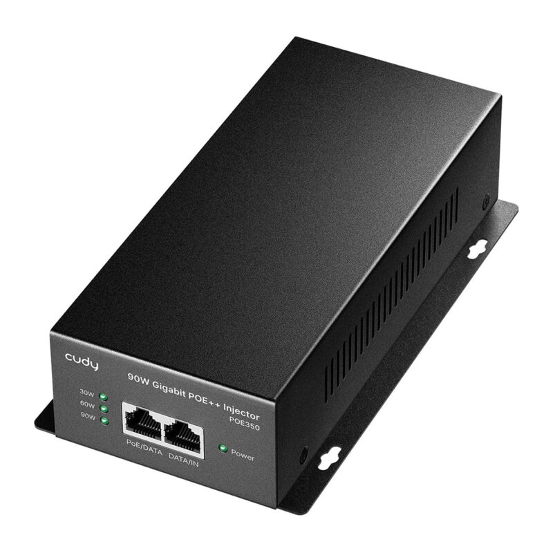 Adaptador PoE++ Cudy 90W Gigabit802.3bt Injetor Metal POE350