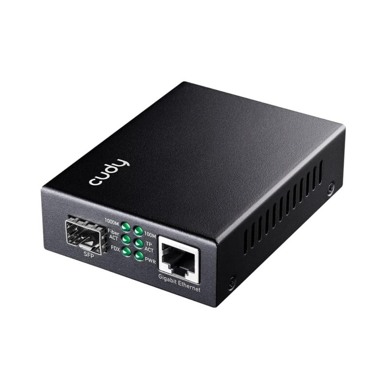 Cudy Mc220 Conversor De Mídia SFP Para RJ45 Gigabit Preto