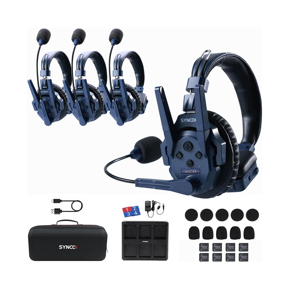 Synco Full-Duplex 4-Person Intercom System (2.4 GHz) SYNCO Xtalk Master4