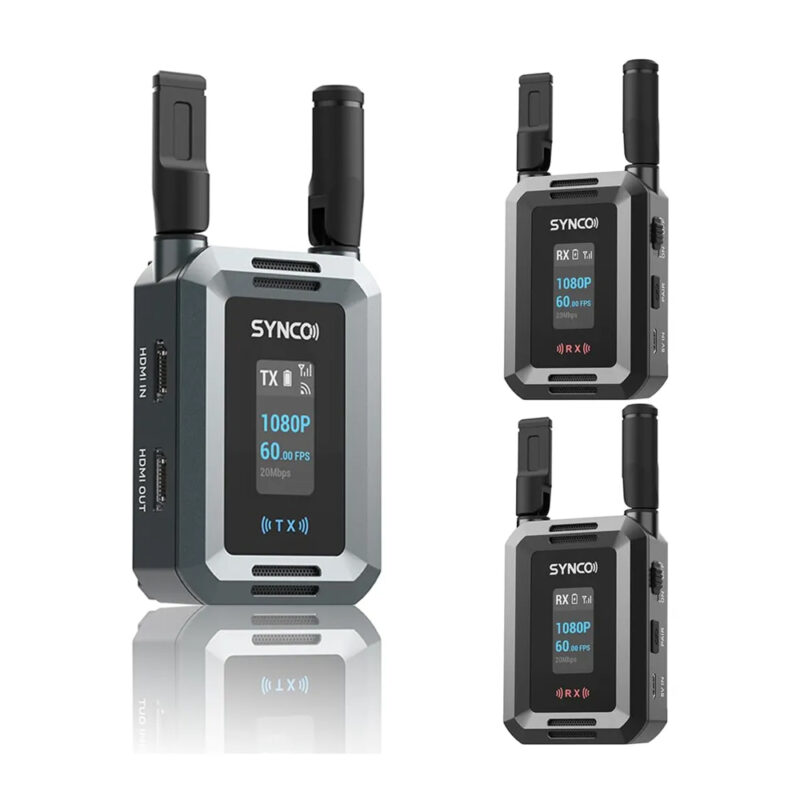 Synco XVision Kit Transmissor Vídeo Wireless HD 1080P 1T2R