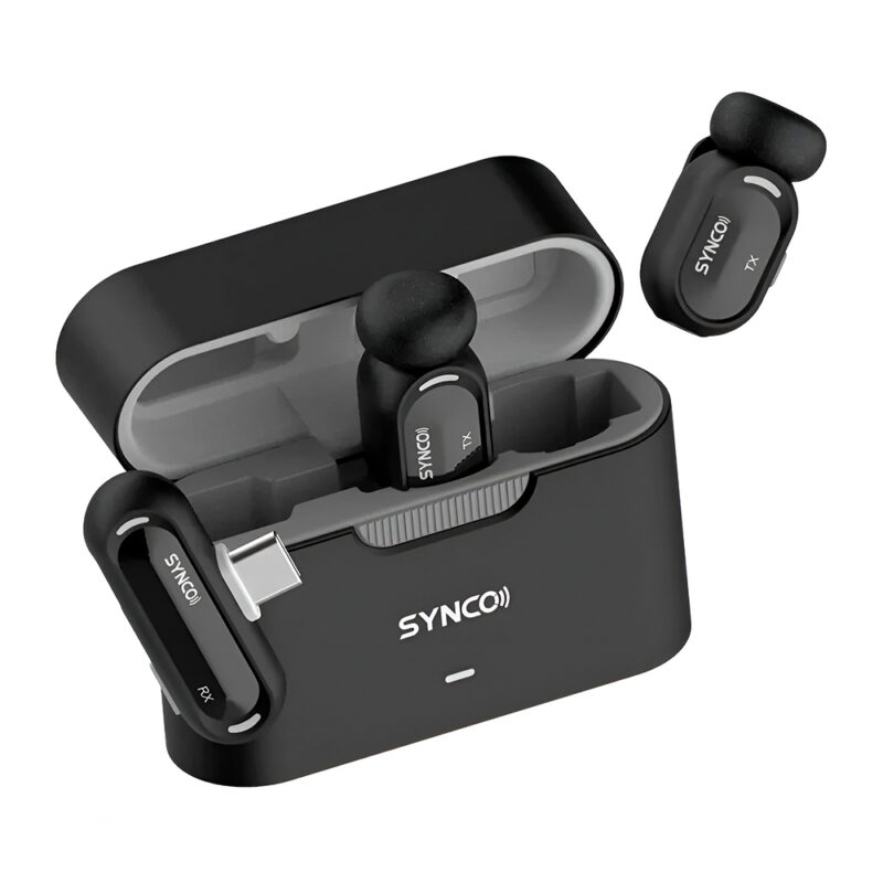 Microfone Sem Fio Synco SMIC-C USB-C Lapela Celular Vlog