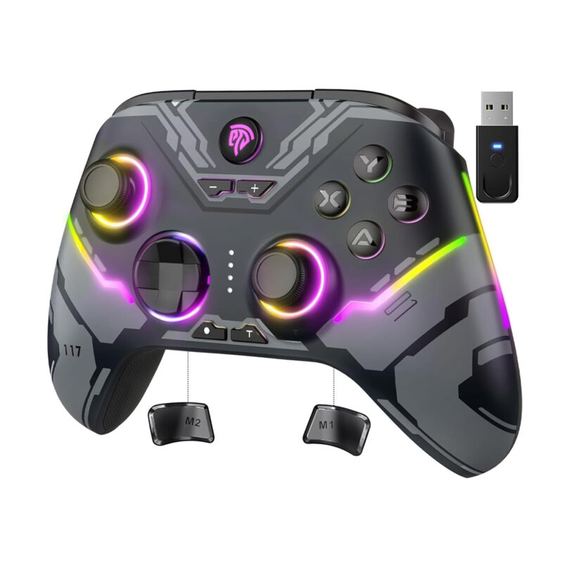 Controle Gamer EasySMX X15 Hall Effect Bluetooth e 2.4Ghz