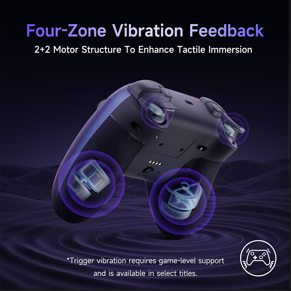 Controle Gamer EasySMX X05 Pro Hall Effect Roxo Aurora