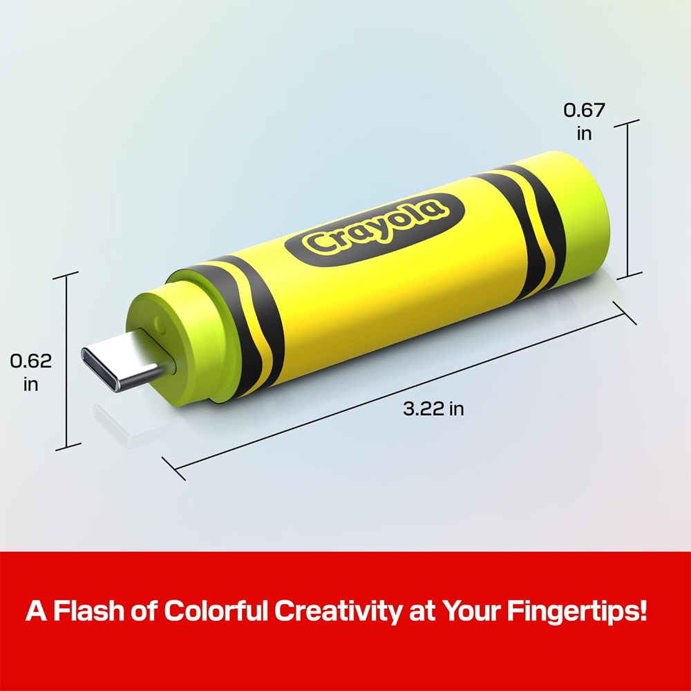 Pen Drive Sandisk 128gb Crayola USB-C Celular Verde Lima