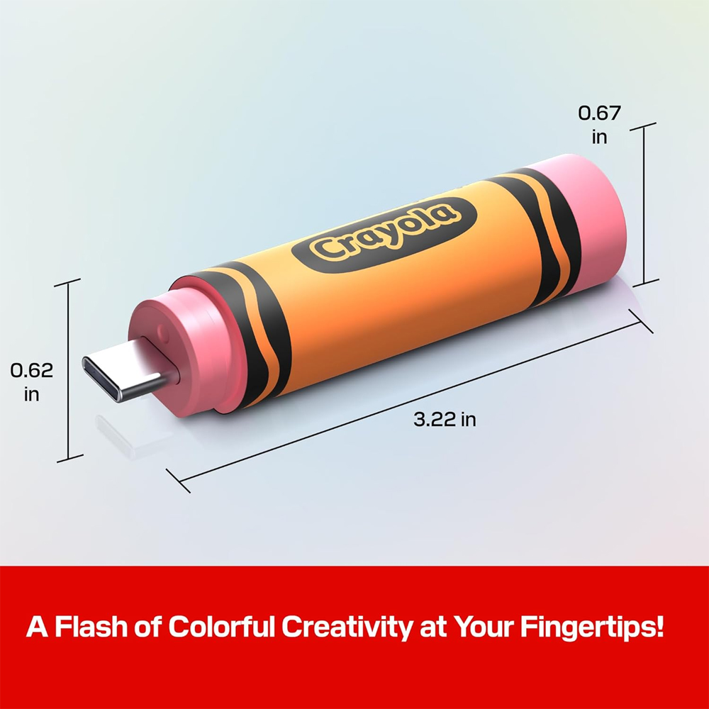 Pen Drive Sandisk 128gb Crayola USB-C Celular Mango Tango