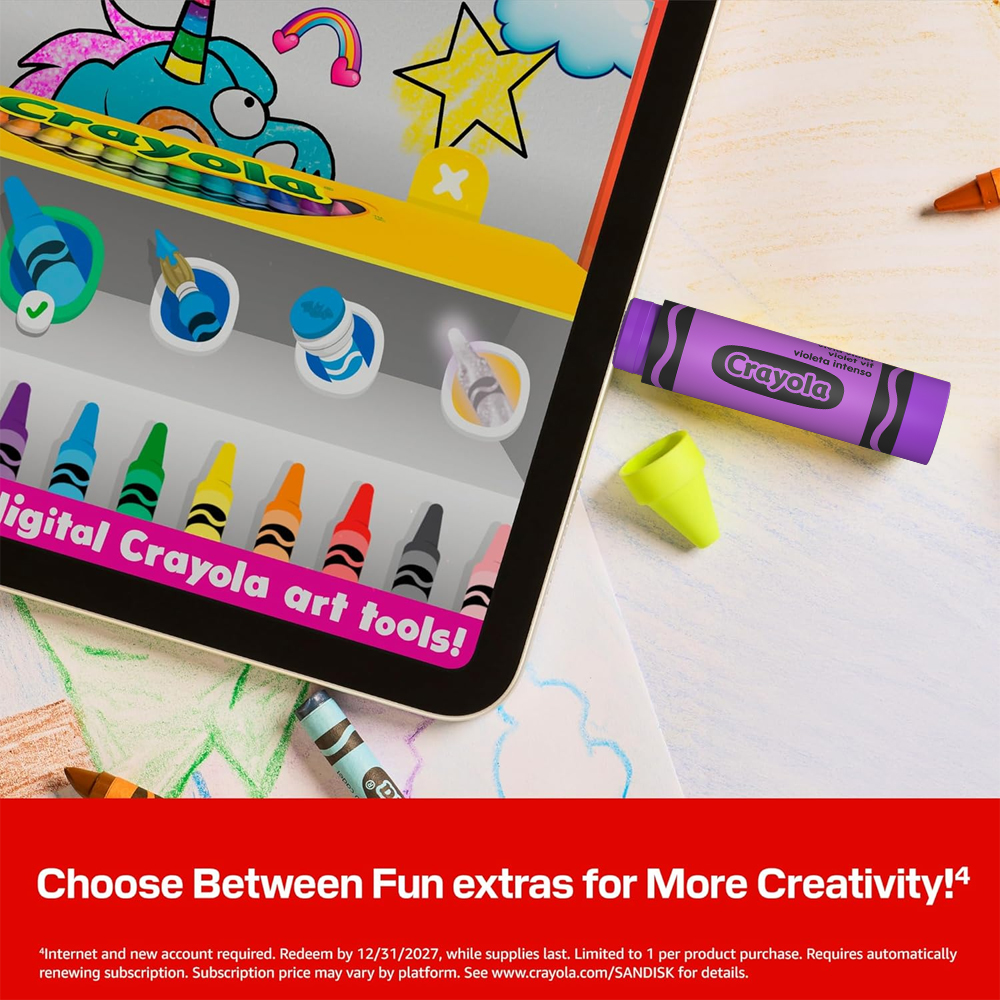 Pendrive Sandisk 128gb Crayola USB-C Celular Notebook