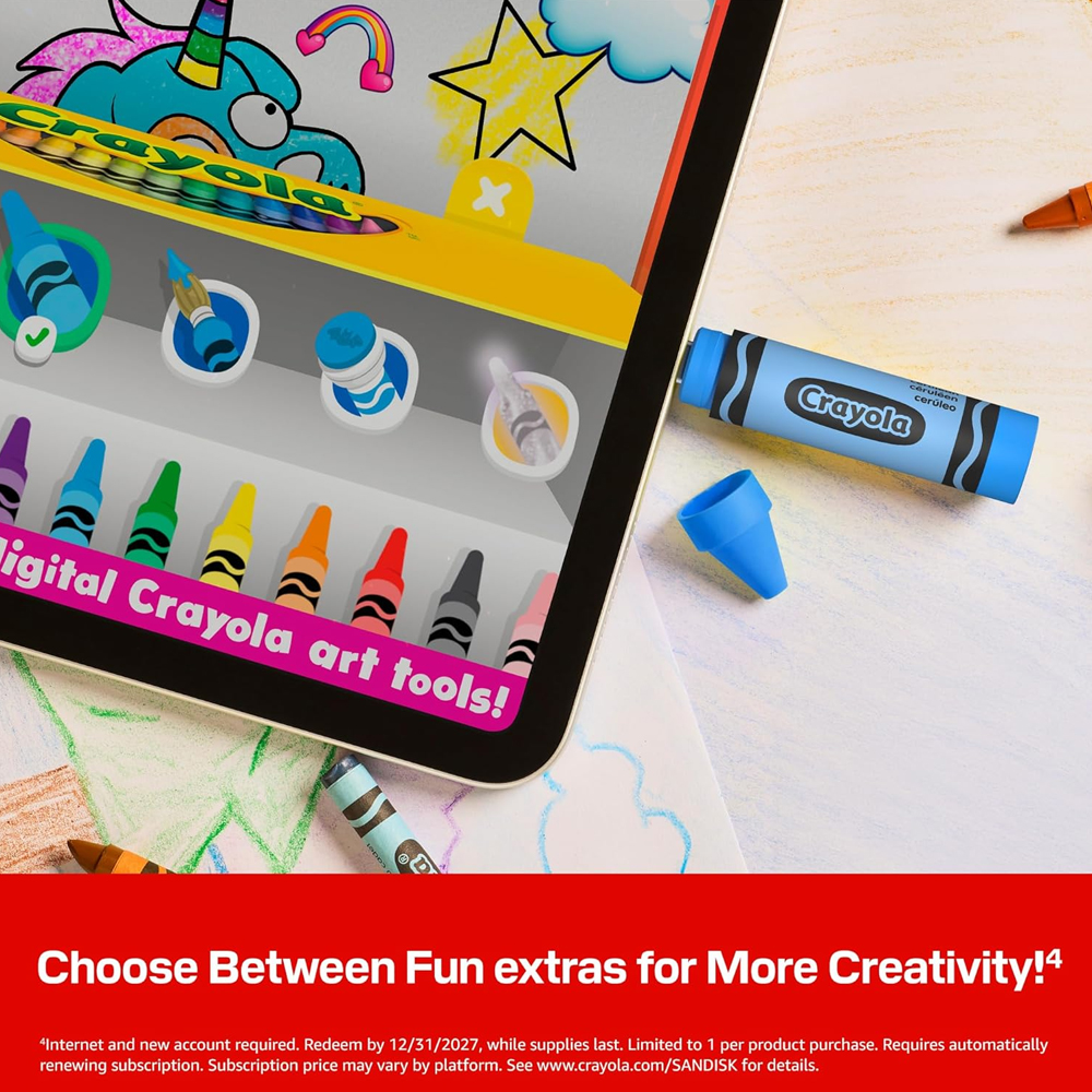 Pendrive Sandisk Crayola 256GB Usb-C 300MB/s Azul Cerulean