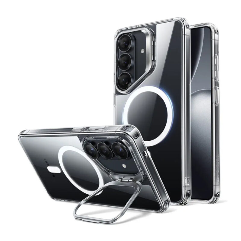 Capa ESR p/Galaxy S26 Stash Stand Anti Impacto Transparente