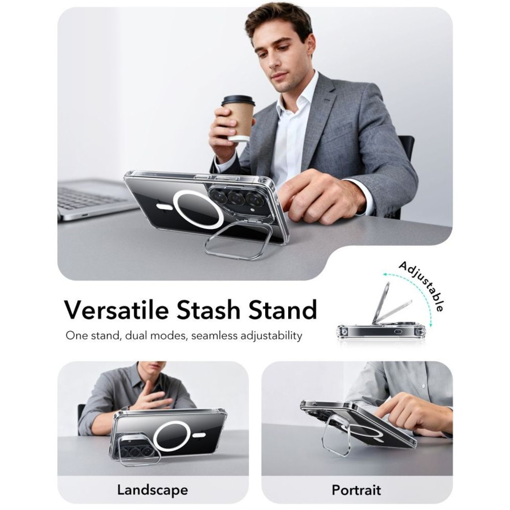 Capa ESR para Galaxy S26 Plus Stash Stand Anti Impacto Slim