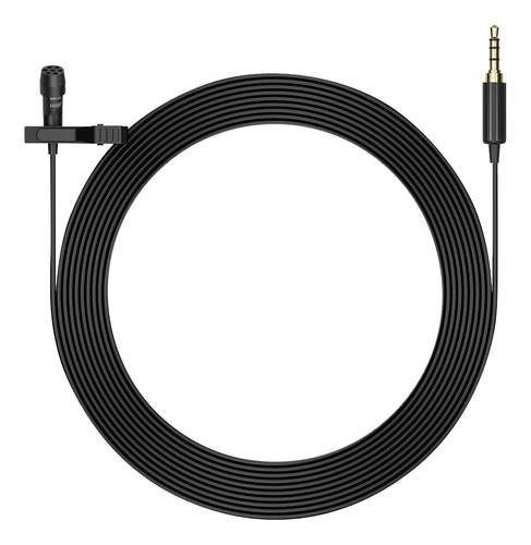 Microfone de Lapela Mirfak MC1P 3.5mm Cabo 3Metros Preto