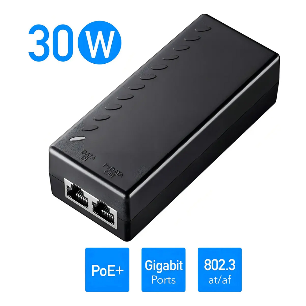 Adaptador Cudy Injetor Poe+ Gigabit 30W 802.3at/af Câmeras