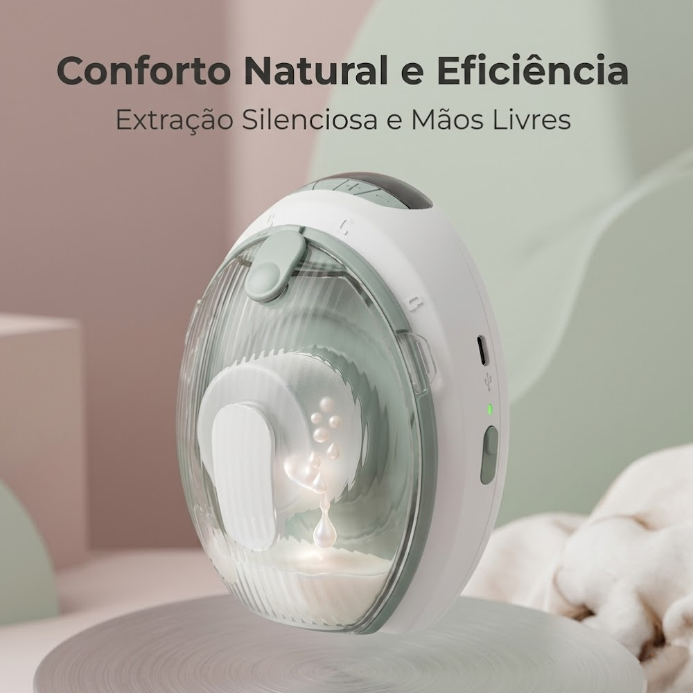 Bomba Tira Leite Life Viagens Portátil Sem Fio Recarregável